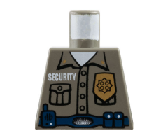 Torso Security Guard, Gold Badge, Blue Belt w/Radio Pattern