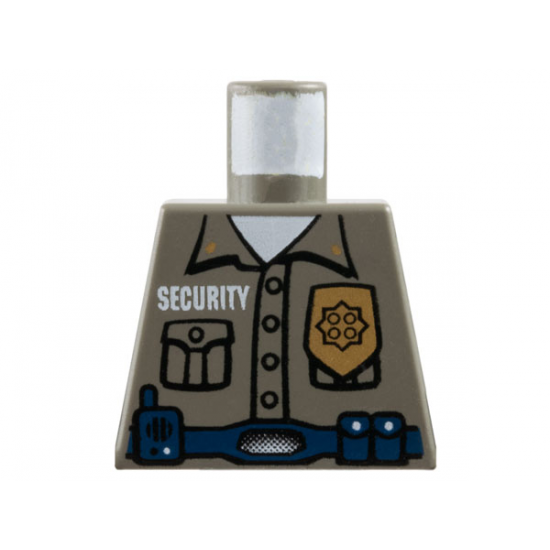 Torso Security Guard, Gold Badge, Blue Belt w/Radio Pattern
