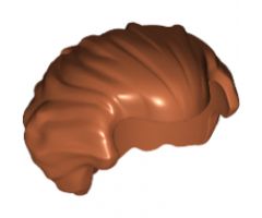 Minifigure, Hair Swept Back with Widow's Peak, Chin Length and Bushy in Back