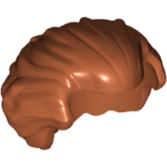 Minifigure, Hair Swept Back with Widow's Peak, Chin Length and Bushy in Back
