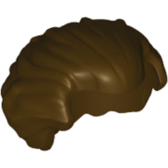 Minifigure, Hair Swept Back with Widow's Peak, Chin Length and Bushy in Back
