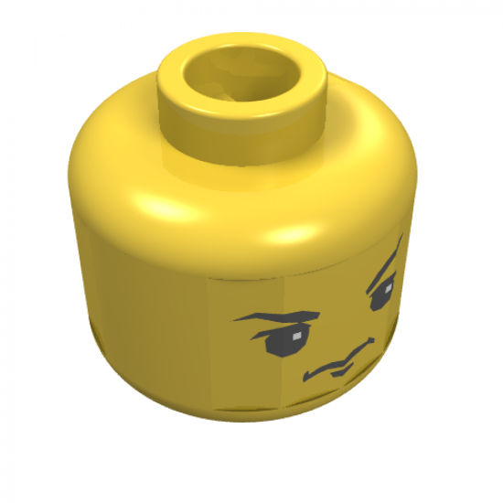 Minifigure, Head Dual Sided HP Harry / Goyle Pattern - Blocked Open Stud