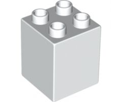 Duplo, Brick 2 x 2 x 2 with Small Flowers and Ivy Leaves Pattern