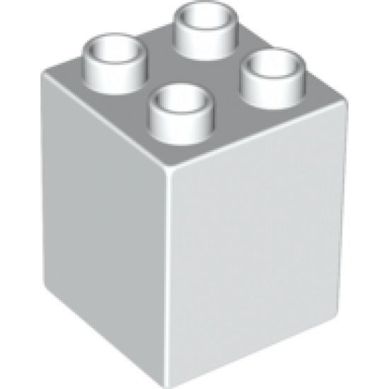 Duplo, Brick 2 x 2 x 2 with Small Flowers and Ivy Leaves Pattern