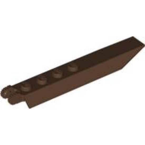 Hinge Plate 1 x 8 with Angled Side Extensions, 9 Teeth and Rounded Plate Underside