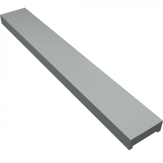 Train Level Crossing Center Rail Cap Insert 2 x 14 x 2/3