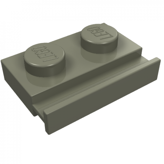 Plate, Modified 1 x 2 with Door Rail
