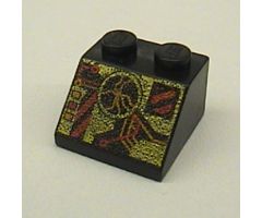 Slope 45 2 x 2 with RoboForce Gold and Red Display and Circuitry Pattern