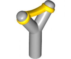 Minifigure, Weapon Slingshot with Yellow Band Pattern