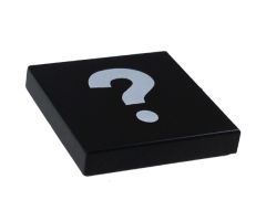 Tile 2 x 2 with White Question Mark Pattern