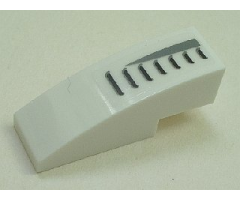 Slope, Curved 3 x 1 with Black Grille Pattern Left (Sticker) - Set 5980