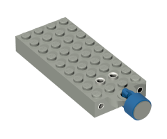 Electric, Train 4.5V Automatic Pole Reverser Brick 4 x 9 with Magnet Holder with Blue Magnet Coupling, Train - 7mm Cylinder (x877 / x547b)