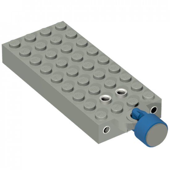 Electric, Train 4.5V Automatic Pole Reverser Brick 4 x 9 with Magnet Holder with Blue Magnet Coupling, Train - 7mm Cylinder (x877 / x547b)