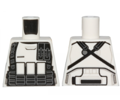 Torso SW Armor Stormtrooper Ep. 7 with Black Ammunition, Utility Belts and Pocket Device Pattern