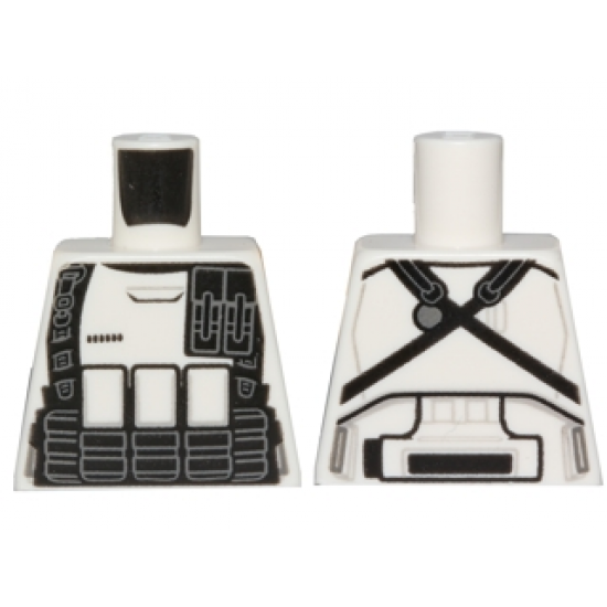Torso SW Armor Stormtrooper Ep. 7 with Black Ammunition, Utility Belts and Pocket Device Pattern