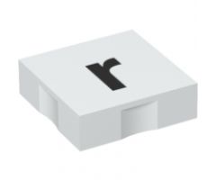 Duplo, Tile 2 x 2 with Black Lowercase Letter r Pattern