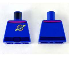 Torso Space Ringed Planet, Purple Collar and Dark Blue Belt Pattern