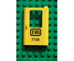 Door 1 x 4 x 5 Train Right with Black 'DB 7735' Pattern (Sticker) - Set 7735
