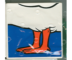 Duplo, Tile 2 x 2 x 1 with Duck Mosaic Picture 17 Pattern (Set 1078)