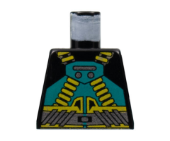 Torso Aquazone Aquaraider Dark Turquoise and Yellow Crossed Belts Pattern