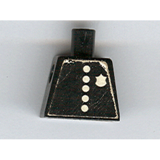 Torso Police with Badge and 5 Buttons Pattern (Sticker)