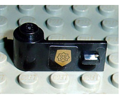 Door 1 x 3 x 1 Left with World City Gold Police Badge Pattern (Sticker) - Set 7032