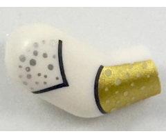 Arm, Right with Silver Dots and Gold Cuff Pattern