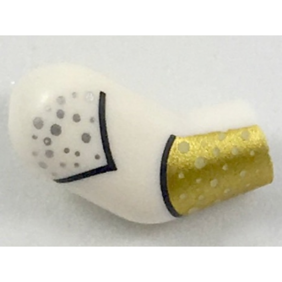 Arm, Right with Silver Dots and Gold Cuff Pattern