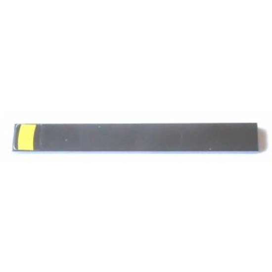 Tile 1 x 8 with Thick Yellow Curved Stripe Pattern (Sticker) - Set 8152