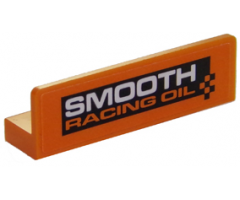 Panel 1 x 4 x 1 with 'SMOOTH RACING OIL' Pattern (Sticker) - Set 60146