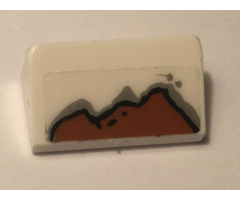 Slope 30 1 x 2 x 2/3 with Rust Pattern (Sticker) - Set 10274