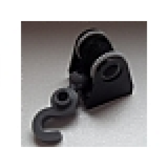 String Reel / Winch 2 x 2 Complete with Light Bluish Gray Drum with String and Dark Bluish Gray Hook with Tow Ball