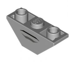 Slope, Inverted 45 3 x 1 Double with Black and Dark Bluish Gray Lines Pattern (Voltron Mouth)