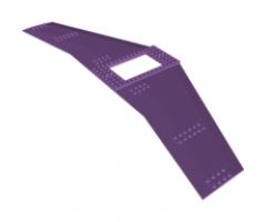 Wing Plate 20 x 56 with 6 x 10 Cutout and 4 Holes