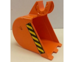 Duplo, Toolo Digger Bucket with 3 Teeth with Black and Yellow Danger Stripes Pattern on Both Sides (Stickers) - Set 3590
