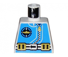 Torso Aquazone Aquanaut Sub Logo, Zipper, and Weight Belt Pattern