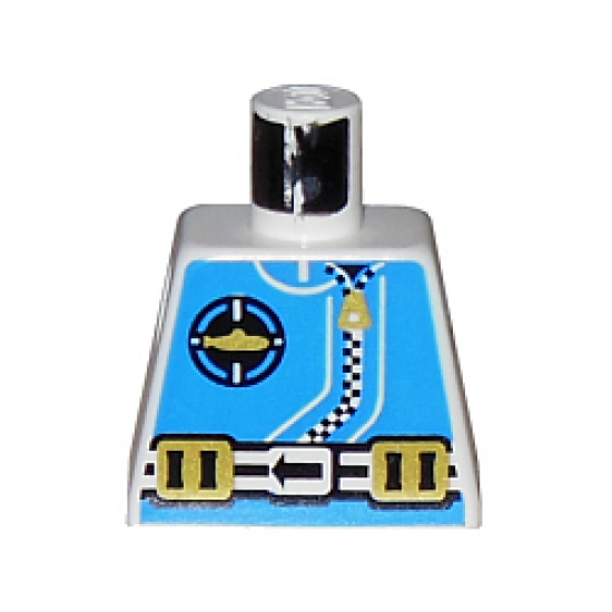 Torso Aquazone Aquanaut Sub Logo, Zipper, and Weight Belt Pattern