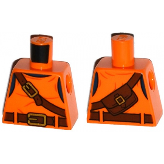 Torso Top with Belts, Bag on Back Pattern