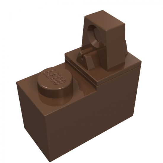 Hinge Brick 1 x 2 Locking with 1 Finger Top