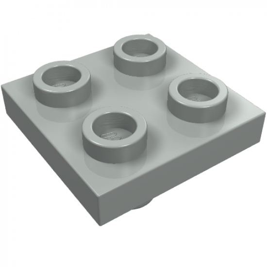 Plate, Modified 2 x 2 with Pin on Bottom