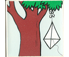 Duplo, Tile 2 x 2 x 1 with Park Mosaic Picture 05 Pattern (Set 9221)