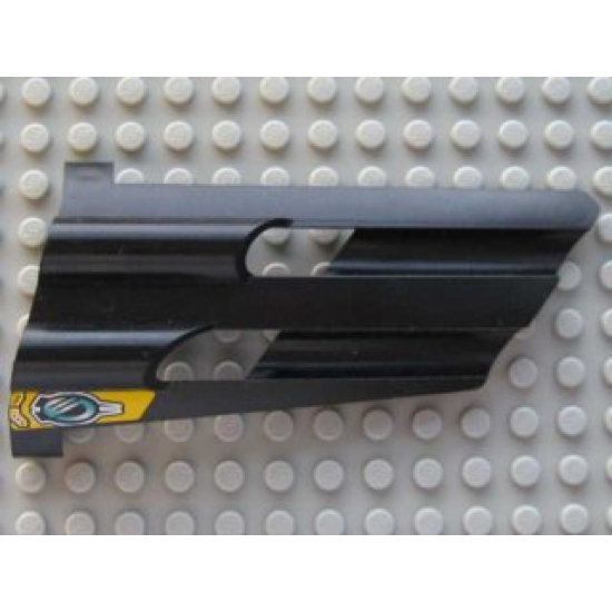 Technic, Panel Fairing # 3 Large Long, Large Holes, Side A with 'CM' Pattern (Sticker) - Set 8450