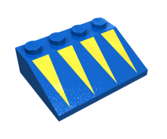 Slope 33 3 x 4 with Yellow Triangles Pattern