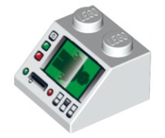 Slope 45 2 x 2 with Control Panel and Screen with Minifigure Scan Pattern