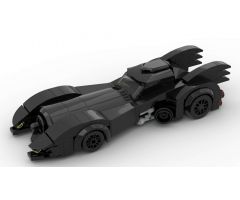 Batmobile from 1989 film in minifig scale