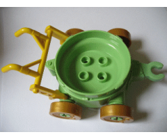 Duplo, Vehicle Cart with Wheels and Yellow Handlebars