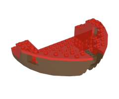 Boat Hull Large Bow 12 x 16 x 5 1/3, Top Color Red