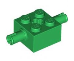 Brick, Modified 2 x 2 with Pins and Axle Hole