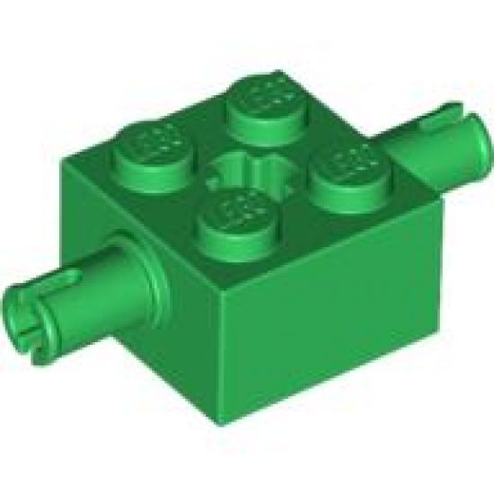 Brick, Modified 2 x 2 with Pins and Axle Hole
