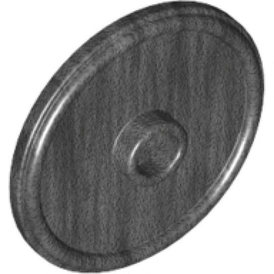 Minifigure, Shield Round with Stud and Ring Around Edge